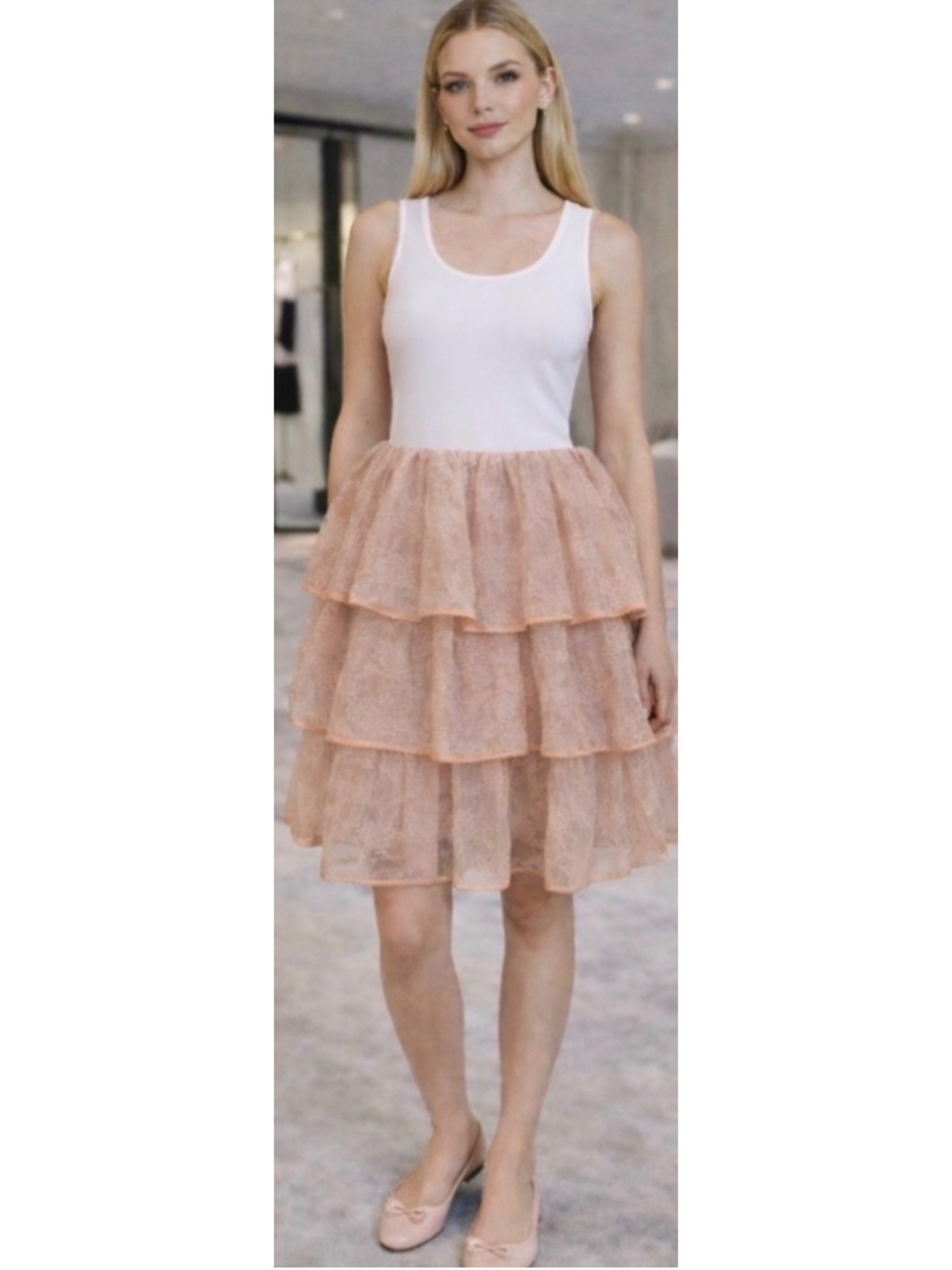 Alexander McQueen Pink Tiered Lace Mini Skirt L New Silk Blend Balletcore